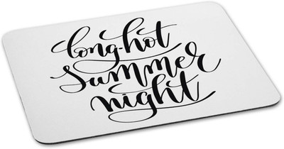 

100yellow Mouse pad | long hot summer night Quote Printed Mouse Pad Designer High Quality Anti Skid Mouse Pad For Desktop and Laptop Computer-White Mousepad(Multicolor)