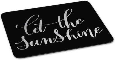 

100yellow Mouse pad | let the sunshine Quote Printed Mouse Pad Designer High Quality Anti Skid Mouse Pad For Desktop and Laptop Computer-Black Mousepad(Multicolor)
