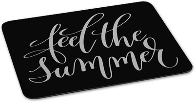 

100yellow Mouse pad | feel the summer Quote Printed Mouse Pad Designer High Quality Anti Skid Mouse Pad For Desktop and Laptop Computer-Black Mousepad(Multicolor)