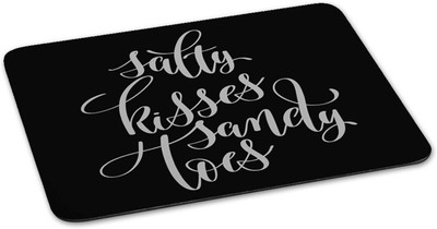 

100yellow Mouse pad | safety kisses sandy toes Quote Printed Mouse Pad Designer High Quality Anti Skid Mouse Pad For Desktop and Laptop Computer-Black Mousepad(Multicolor)