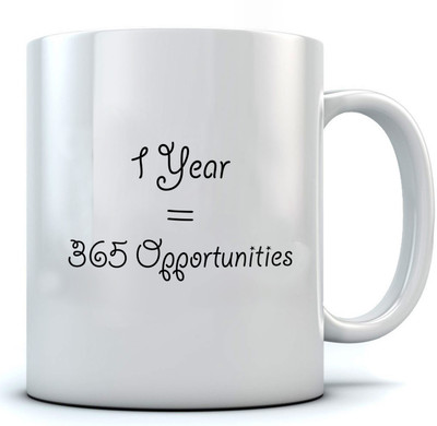 RAMPOSH Ceramic Coffee/ Gift For Birthday/ Gift For Friend/ Gift For Love And Diwali Gift (1 Pc.) Random Design Ceramic Mug(350 ml), Black;white