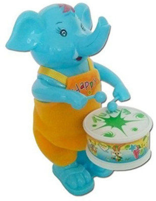 

Mahvi Toys Funny Windup Elephant Drummer Toy(Multicolor)