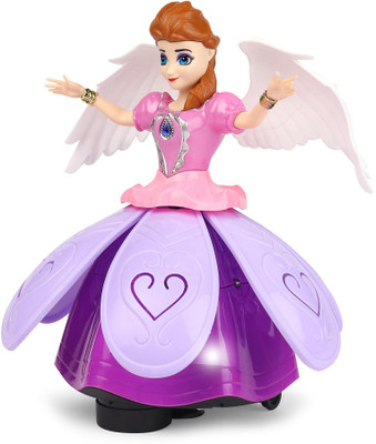 

Prefun Doll & Rotating Angel Girl, Flashing Lights with Music(Multicolor)