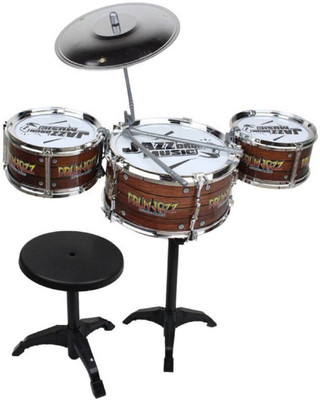 

HALO NATION High Quality Jazz Drum 8 Pcs Set with Stool for kids(Multicolor)