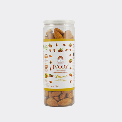 

Ivory Premium Almonds 150gm Jar Almonds(150 g, Mason Jar)