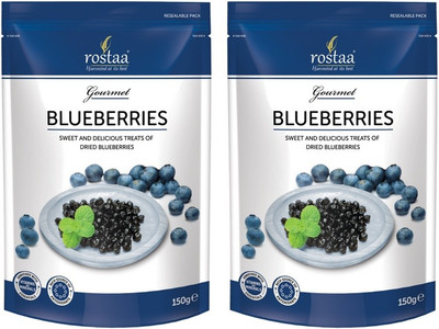 Rostaa Blueberry 150gm (Pack of 2) Blueberry(150 g, Pouch)