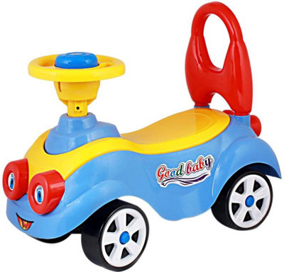 

Bonkerz 4 Wheel Good Baby Toddlers Rider & Push Along Small Magic Car With Horn For Kids(Multicolor)