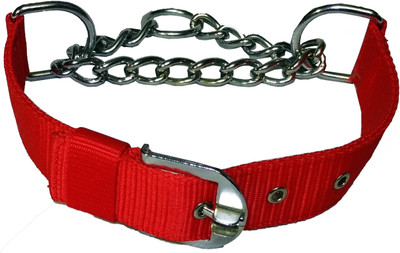 

Petshop7 Red Choke Collar / Training 1.50in Dog Collar Dog Choke Chain Collar(, Red
