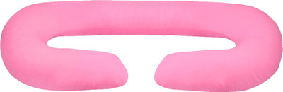 Momsyard Polyester Fibre Solid Body Pillow Pack of 1(Pink)