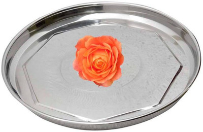

Stainless Steel 6 Pcs Deep Plates Dinner Plates(Pack of 6)