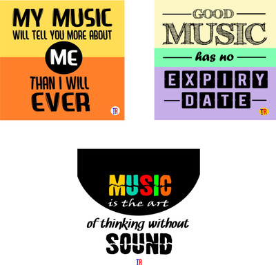 

MUSIC 3 Paper Print(12 inch X 12 inch, Rolled)