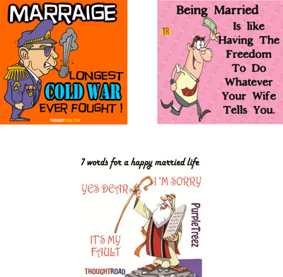 

7WORDS MARRIED LIFE Paper Print(12 inch X 12 inch, Rolled)