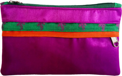 

auk Women's Designer Silk Purse Coin Purse(Purple)