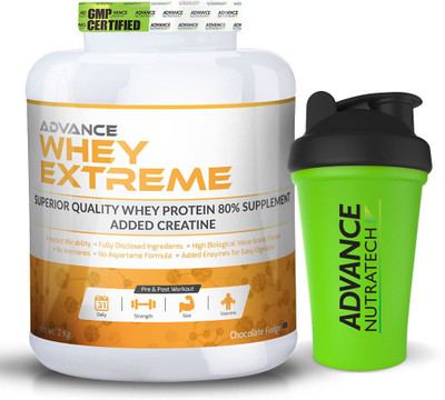 

Advance Nutratech Advance Weight Gainer 1Kg (2.2Lbs) Chocolate +Free Shaker Casein Protein(1.1 kg, Chocolate)