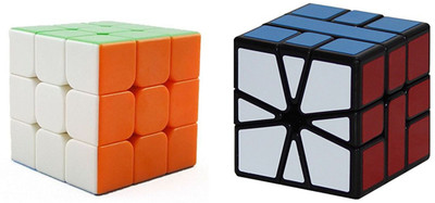

Akrobo 3x3 CUBE & SQUARE CORNER CUTTING MAGIC CUBE COMBO SET(2 Pieces)