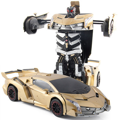 

HALO NATION 1:12 Scale Transformer Car - Lamborgini Deform with Sense of Hand, Drifts, dance and Digital sound - Gold Edition(Golden)