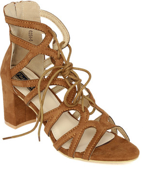 

Flat n Heels Women Tan Heels