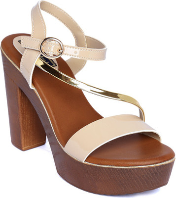 

Flat n Heels Women Beige Heels