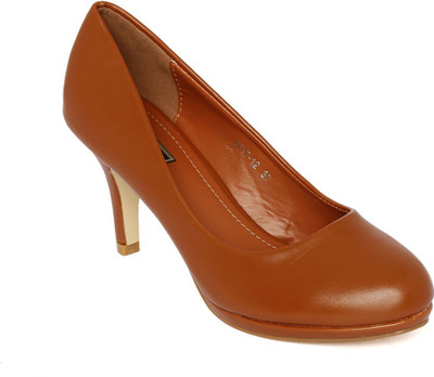 

Flat n Heels Women Tan Heels