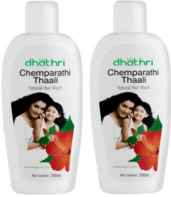 

Dhathri Chemparathi Thaali Natural Hair Wash Shampoo Pack of 2 - 200 ml each(400 ml)
