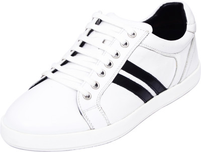 

ROME Genuine Leather Sneakers For Men(White, Black