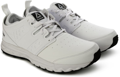 

REEBOK WALK OPTIMUM Running Shoes For Men(White, White/met sil/pewter/blk