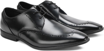 Clarks BAMPTON LIMIT BLK HISHINE LEA Lace Up For Men(Black