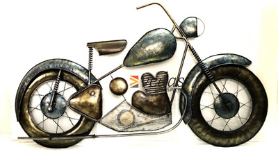 

VedasExports David Bike Decor Decorative Showpiece - 85 cm(Iron, Multicolor)