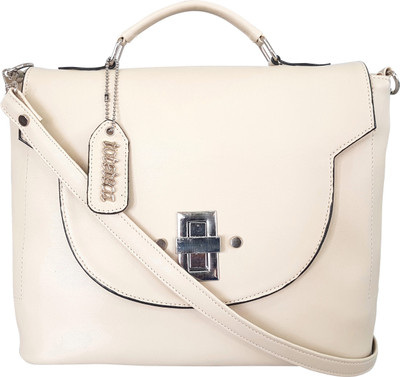 

Toteteca Bag Works Women Casual White PU Sling Bag