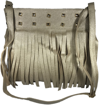

Bizarre Vogue Women Casual Beige PU Sling Bag