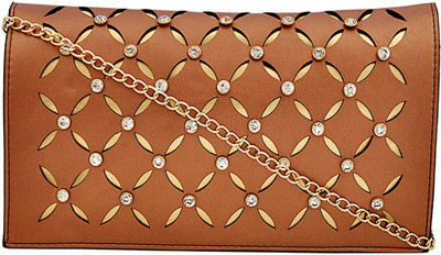 

Mark & Keith Women Evening/Party Brown PU Sling Bag