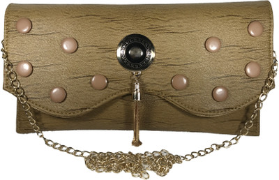 

Bizarre Vogue Women Evening/Party Khaki PU Sling Bag