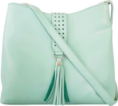 

Toteteca Bag Works Women Casual Green PU Sling Bag