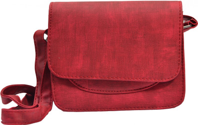 

sugarcrush Women Casual Maroon Leatherette Sling Bag
