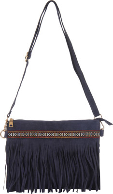

Red Pout Women Casual Blue Satin Sling Bag