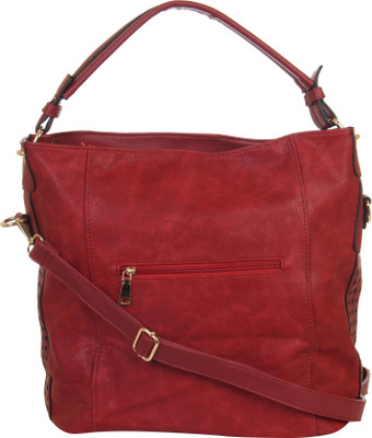 

Red Pout Women Casual Red Genuine Leather Shoulder Bag