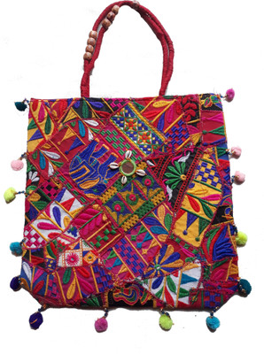 

PoojaJCollection Women Casual Multicolor Cotton Messenger Bag