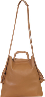 

Red Pout Women Casual Brown Genuine Leather Sling Bag