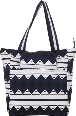

Red Pout Women Casual White, Blue Canvas Shoulder Bag, Blue;white