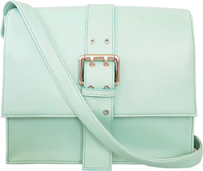

Toteteca Bag Works Women Casual Green PU Sling Bag