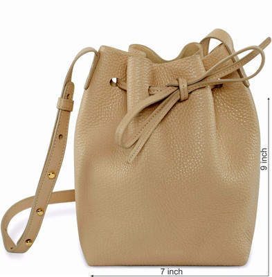 treandy5 Girls Casual Beige PU Tote
