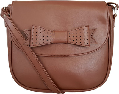 

Toteteca Bag Works Women Formal Brown PU Sling Bag