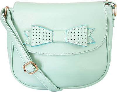 

Toteteca Bag Works Women Casual Green PU Sling Bag