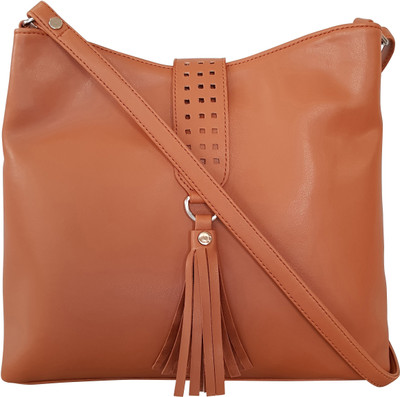 

Toteteca Bag Works Women Casual Tan PU Sling Bag