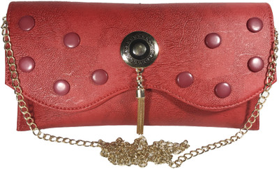 

Bizarre Vogue Women Evening/Party Red PU Sling Bag