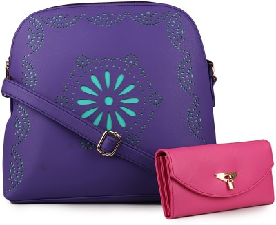 

Women Marks Women Casual Purple PU Sling Bag