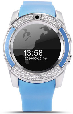 

OWO V8 Smartwatch(Blue Strap Regular)