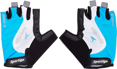 

Sportigo PRO-X CYCLING Gloves Blue/White Cycling Gloves (, Blue, Blue white black