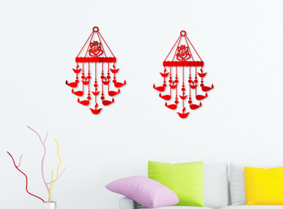 

Naveed Arts  Acrylic wall stciker Sticker(Pack of 1, Red mirror