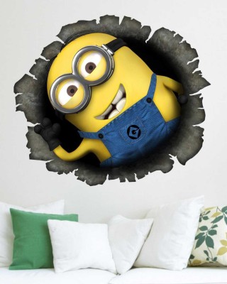 RNG 69 cm minions Self Adhesive Sticker(Pack of 1)